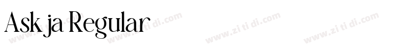Askja Regular字体转换